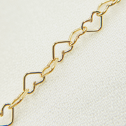 14K Gold Filled Heart Link Chain